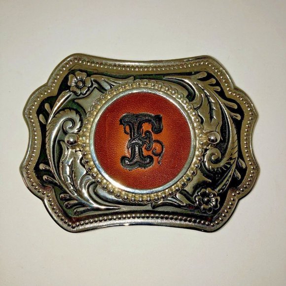 Unbranded Other - Vintage Western Belt Buckle “F” Used